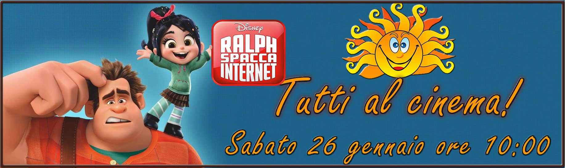 Scuola e famiglia al cinema, 26 gennaio "Ralph"