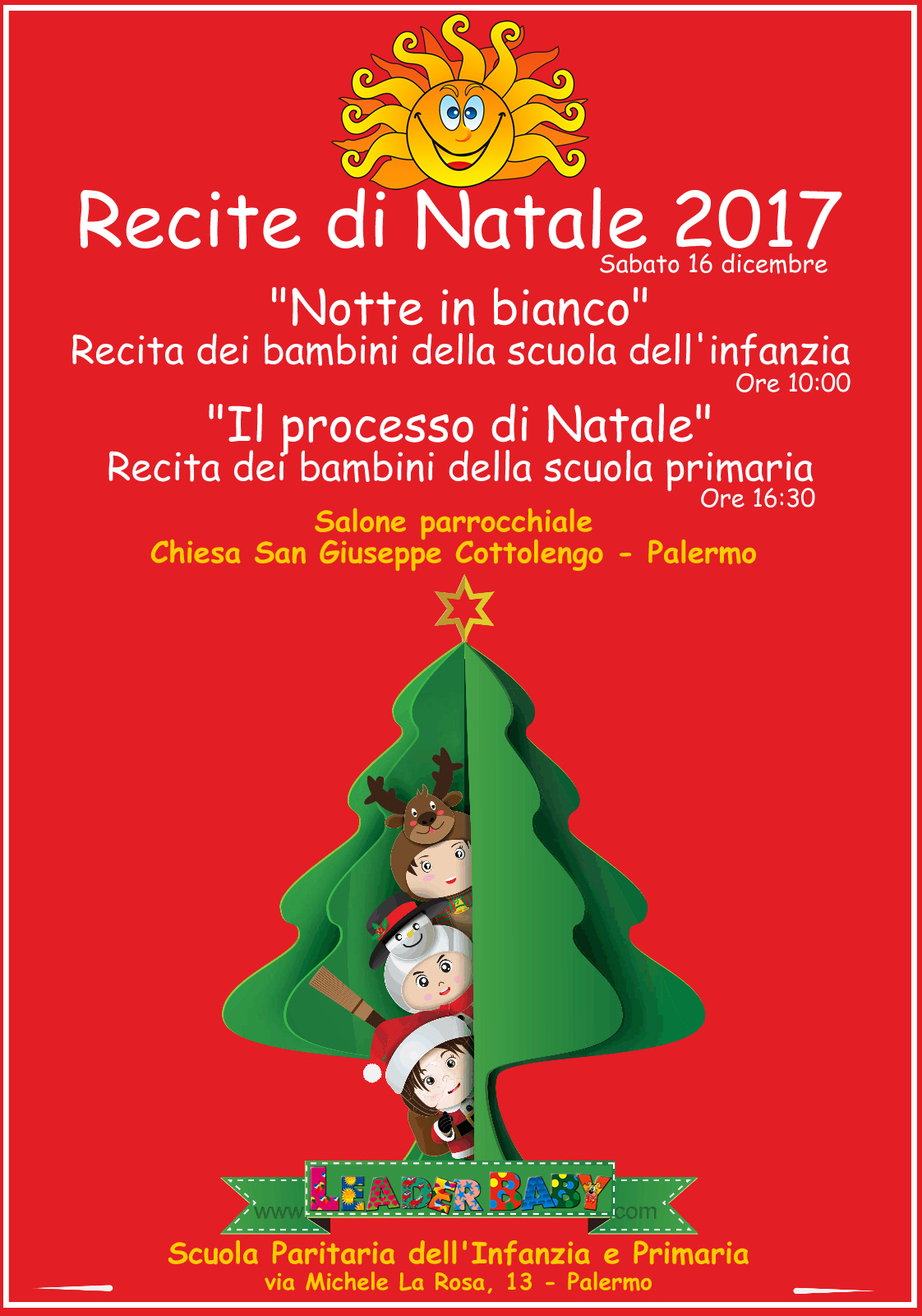 Locandina recita di Natale 2017